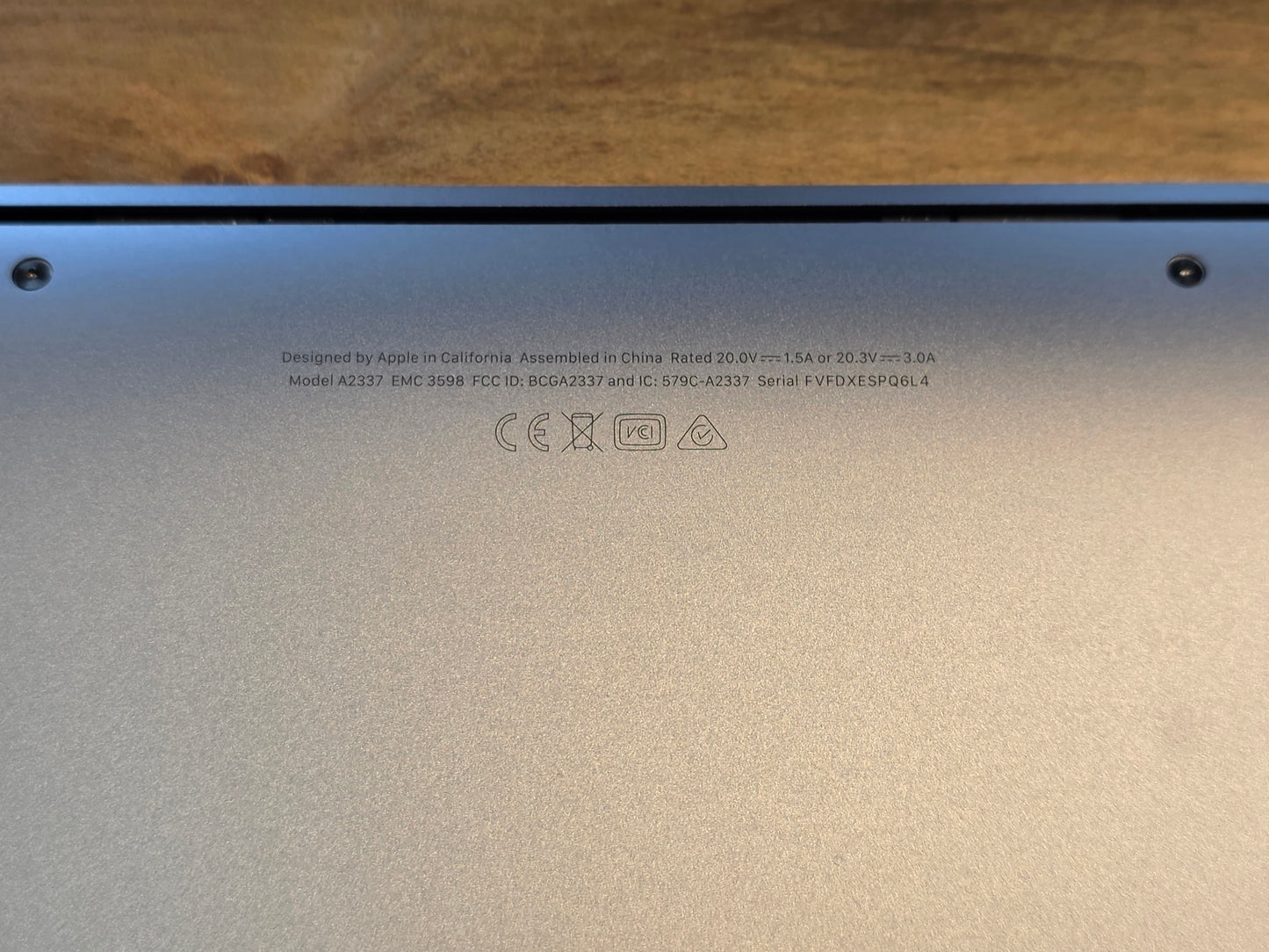 2020 13" M1 Apple MacBook Air