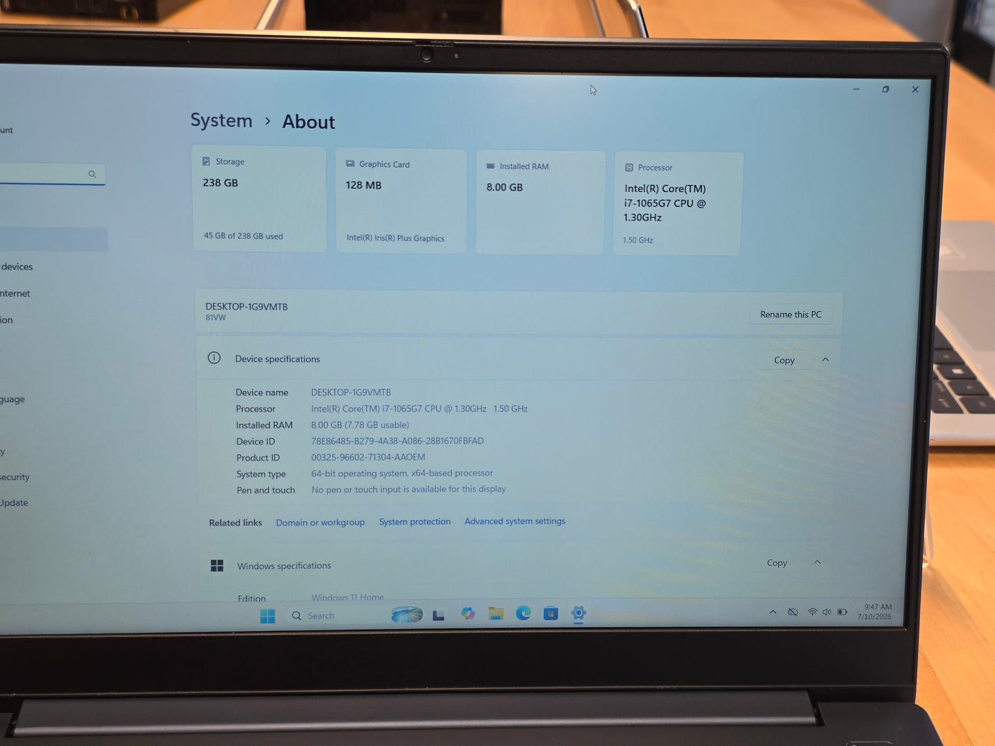 15" Lenovo IdeaPad S340-15IL
