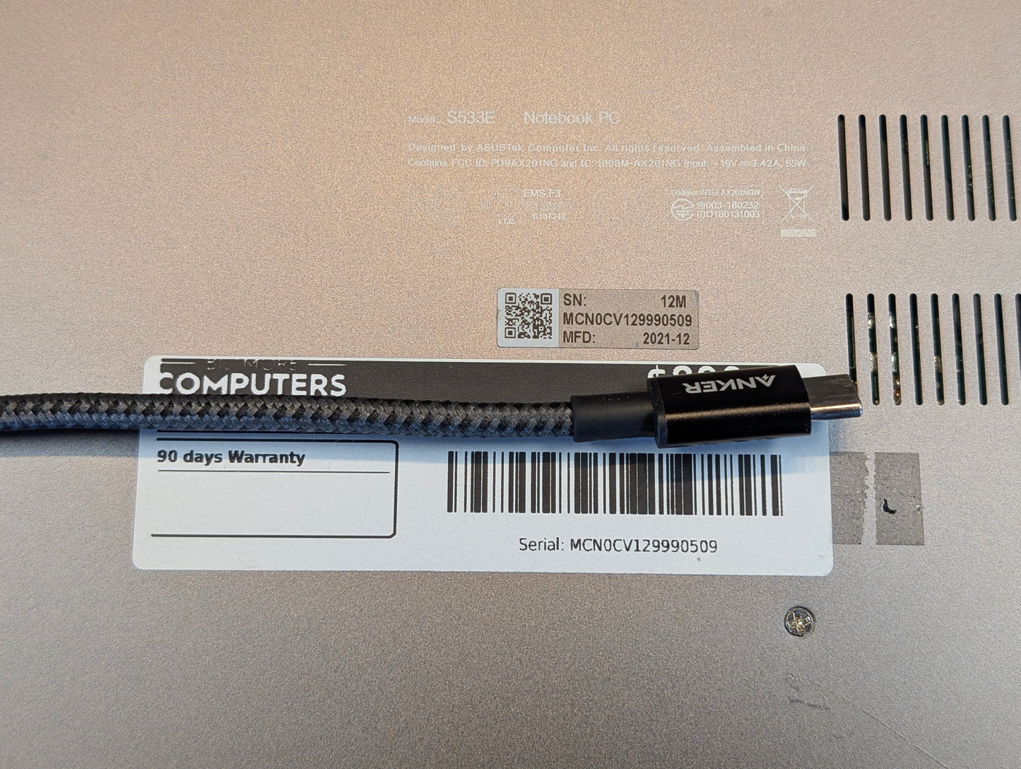 15.6" ASUS VivoBook - i7, 16GB, 512GB SSD w/ iRIS Xe Graphics