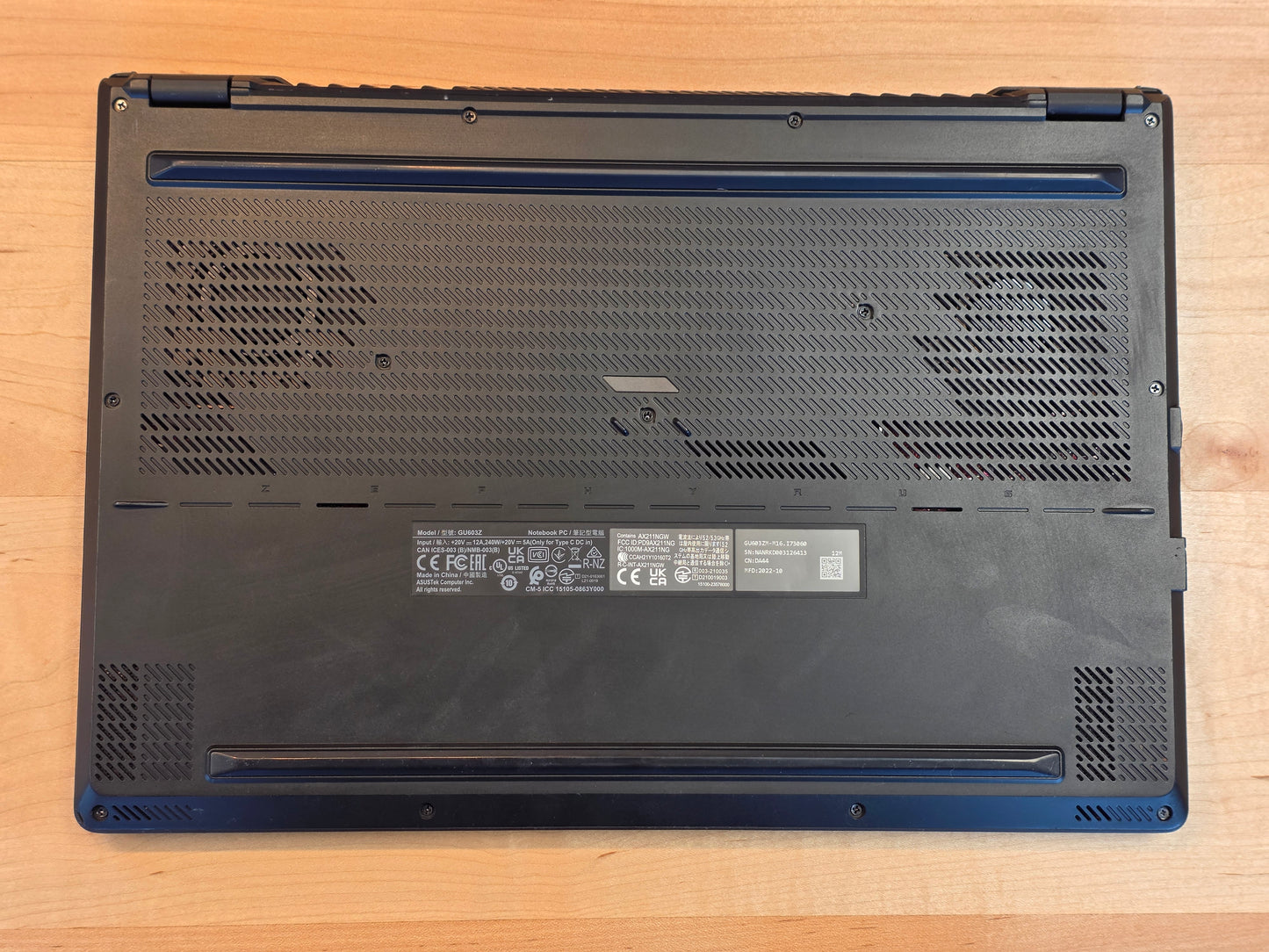 15" ROG Zephyrus UPGRADED - i7, 16GB RAM, 2TB SSD w/ NVIDIA RTX 3060