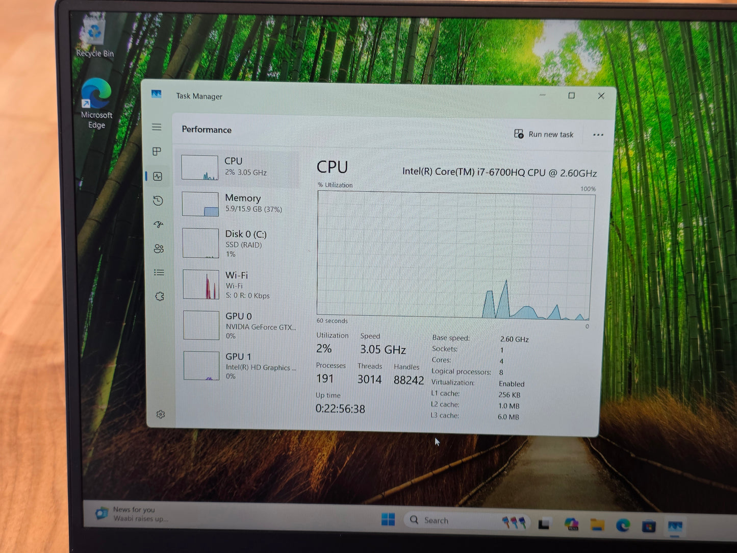 15" Dell XPS 9550 Laptop