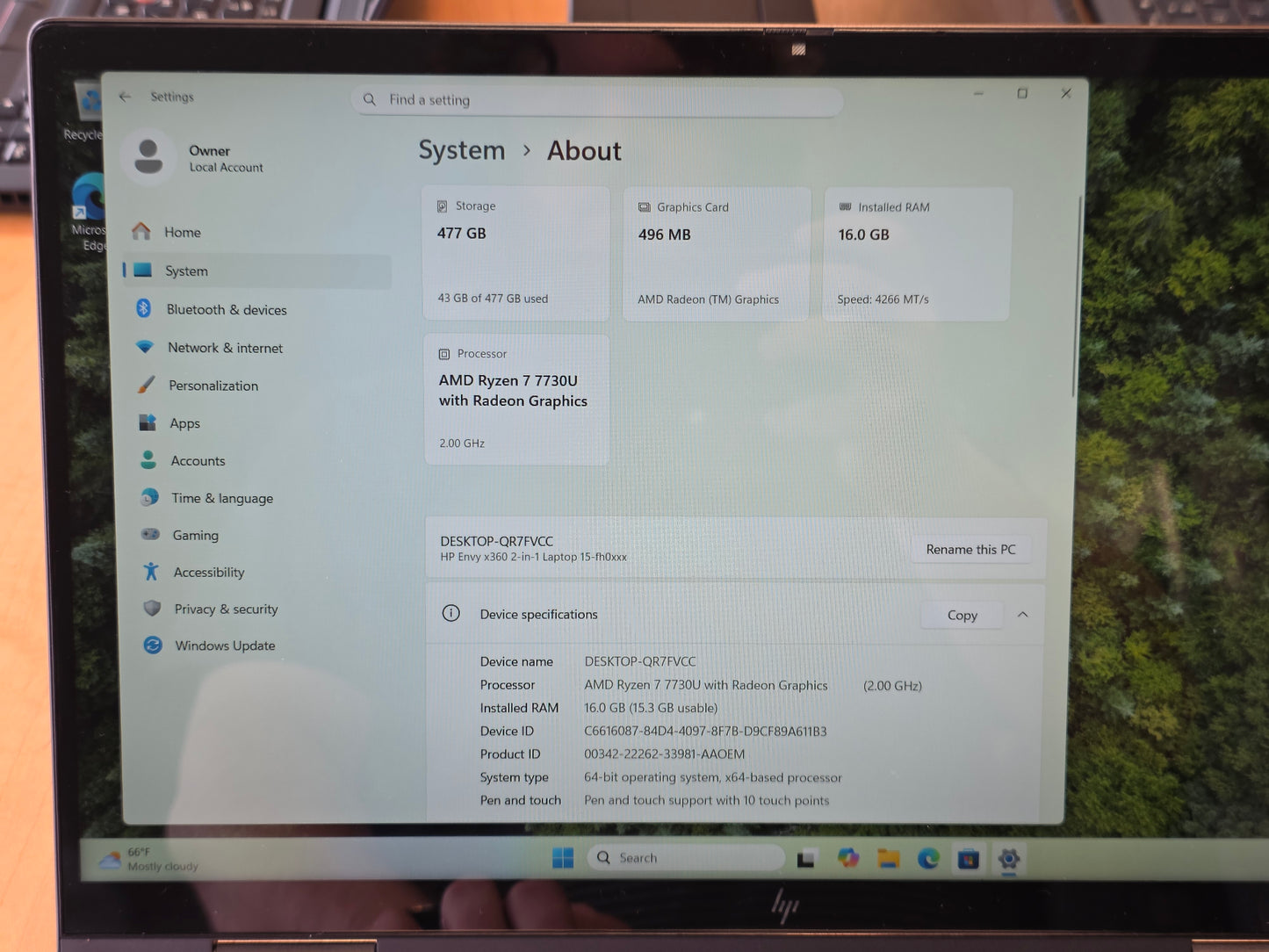 2025 13" HP Envy X360 2-in-1 15-FH0XXX