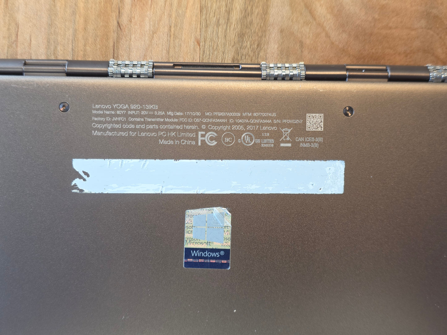 13" Lenovo Yoga 920-13IKB