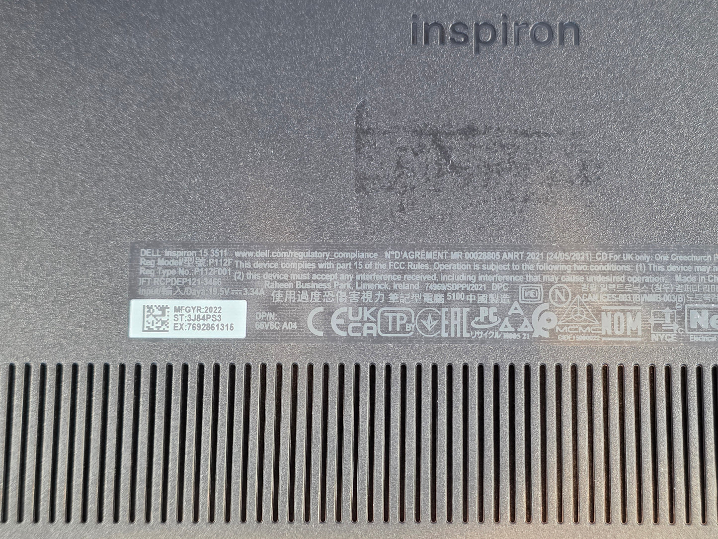 15" Dell Inspiron 15 3511
