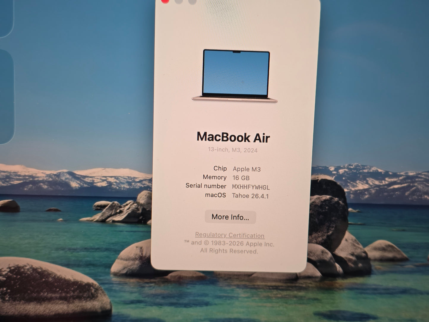 2024 13" M3 Apple MacBook Air