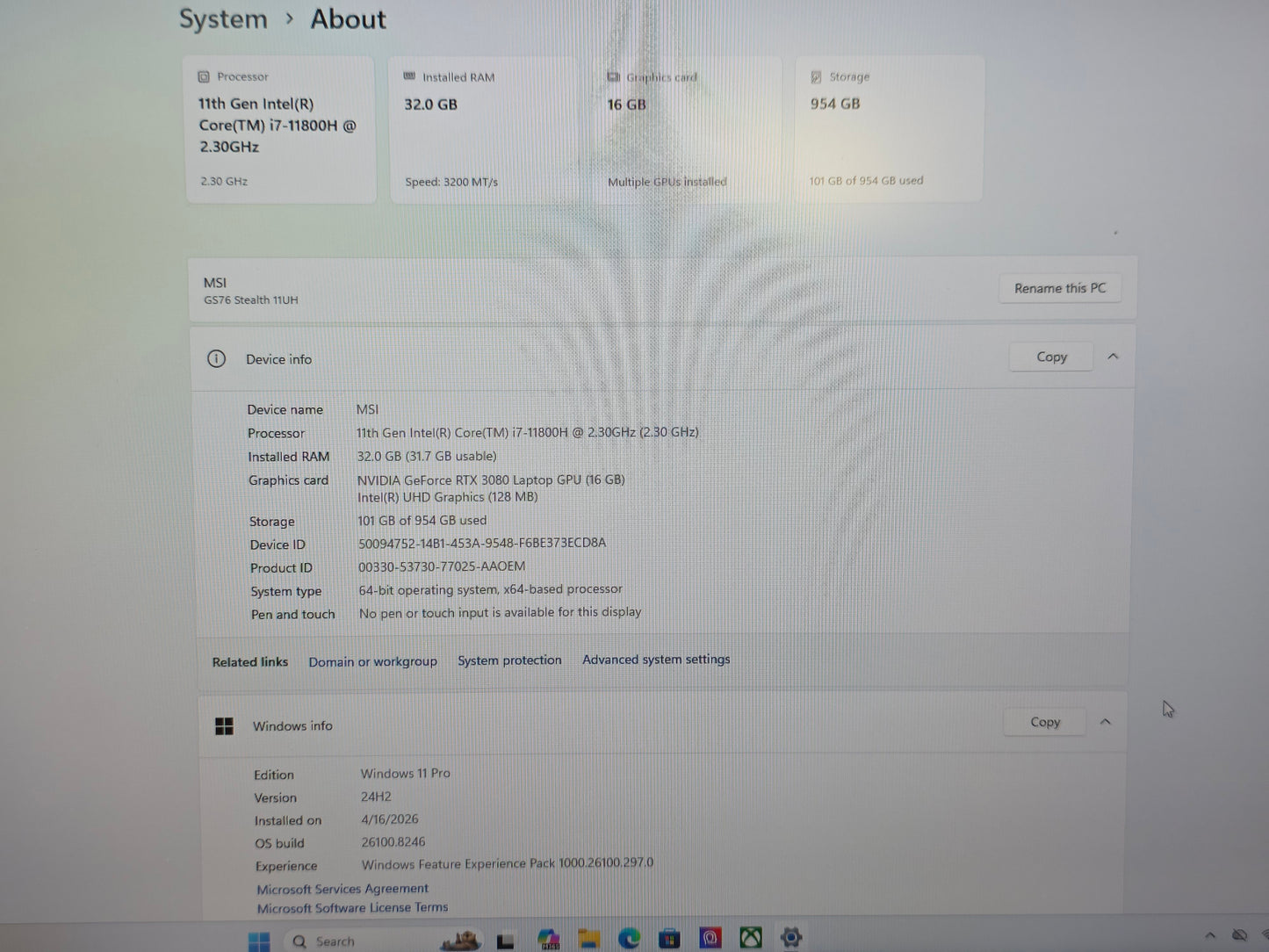 17.3" MSI Stealth GS76 11UH