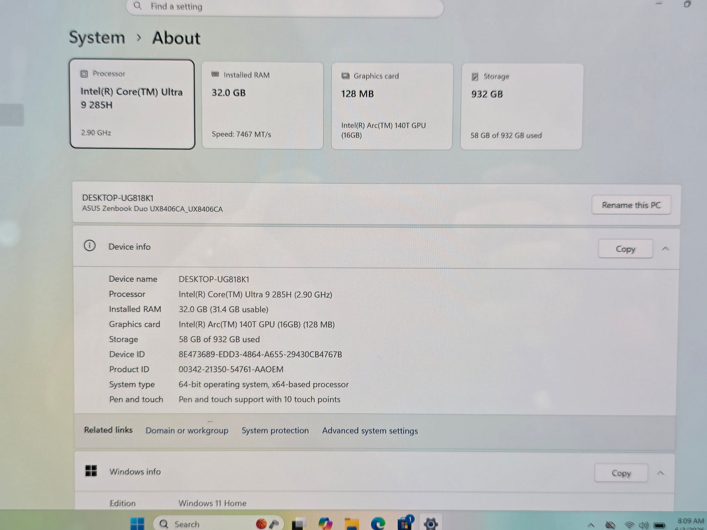 14" ASUS ZenBook Duo UX8406C