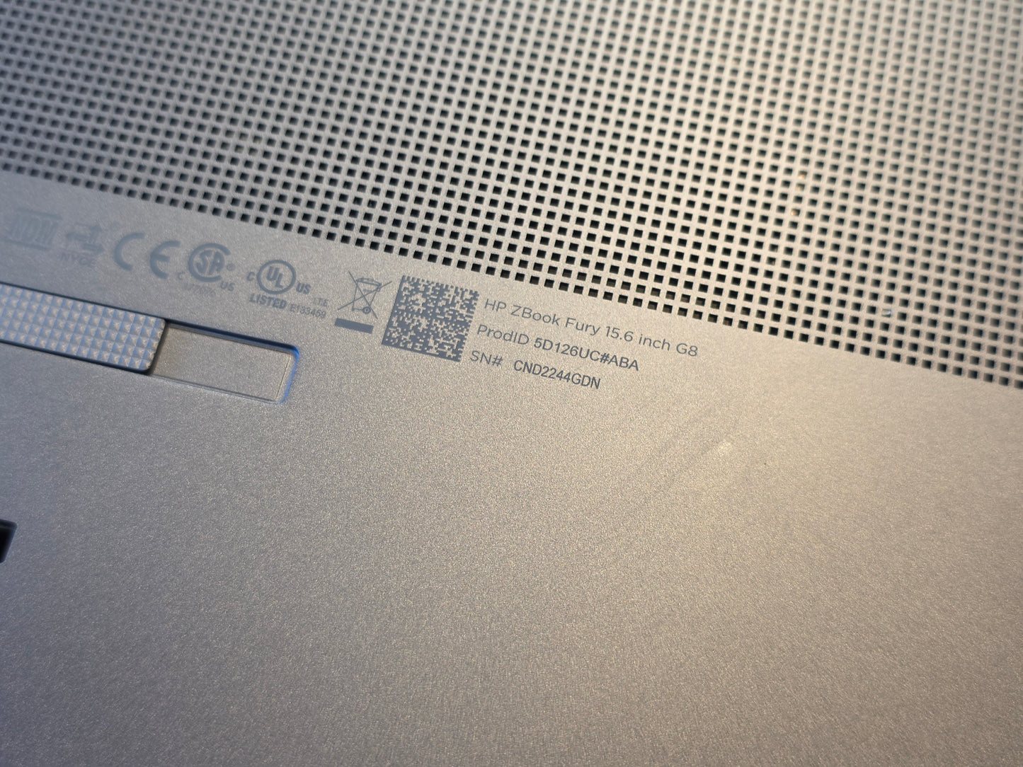 16" HP ZBook Fury G8 Mobile Workstation