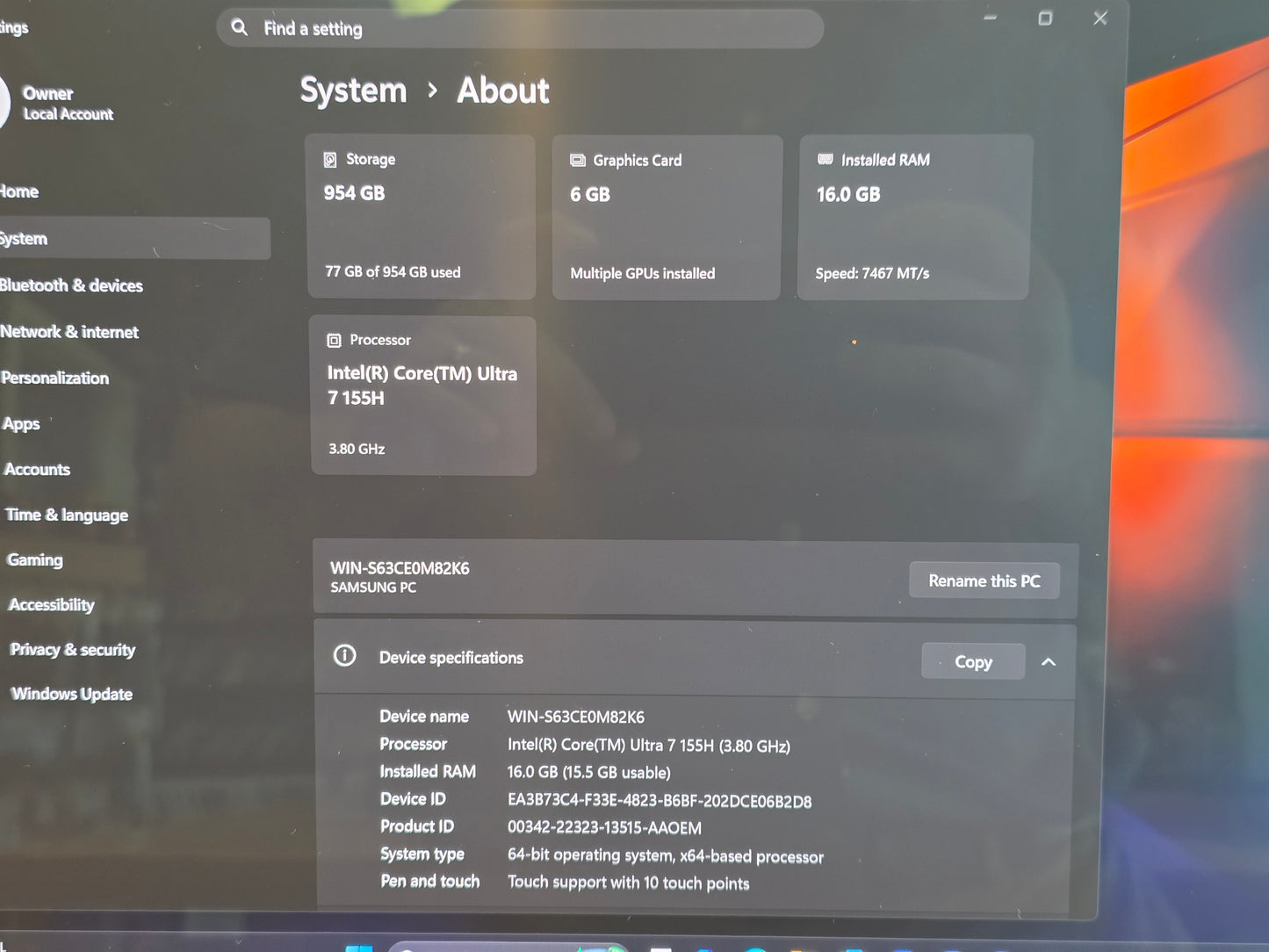 16" Samsung Book 4