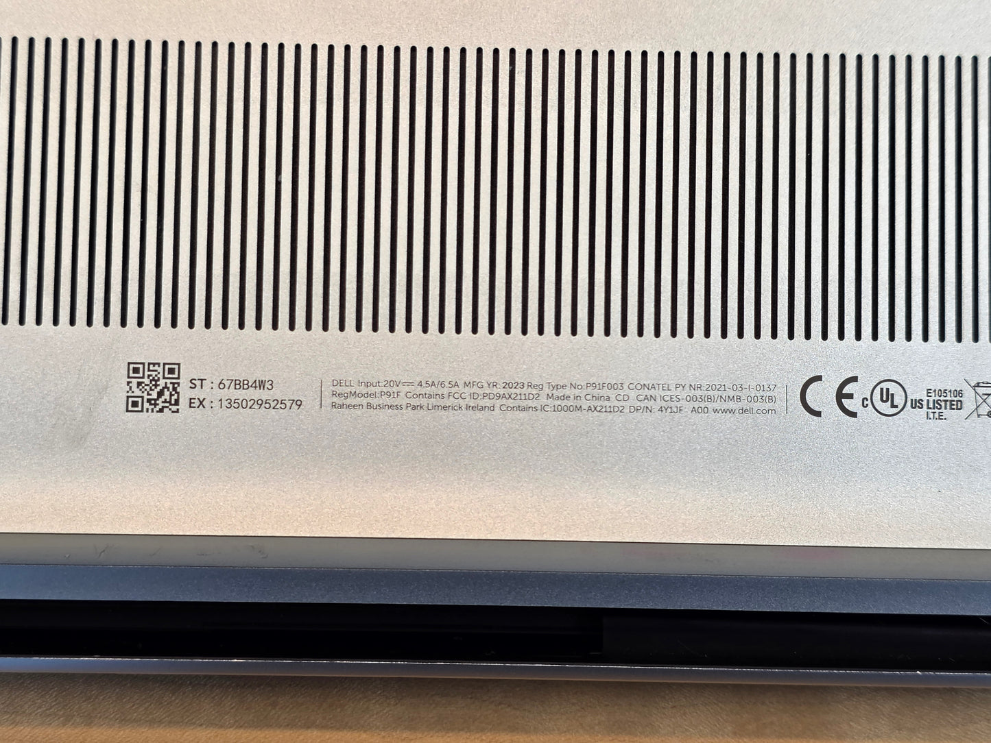 15" Dell XPS 15 9520
